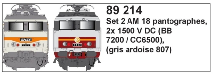 LS Models LS89214 - H0 - Stromabnehmer AM18 für CC 6500/BB 7200 (2 Stück)